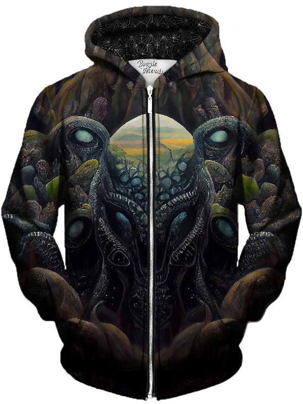 Psychedelic Reflection Unisex Zip-Up Hoodie