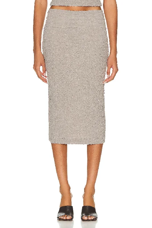 Puckered Pencil Skirt