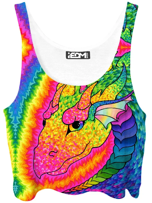 Rainbow Dragon Crop Top