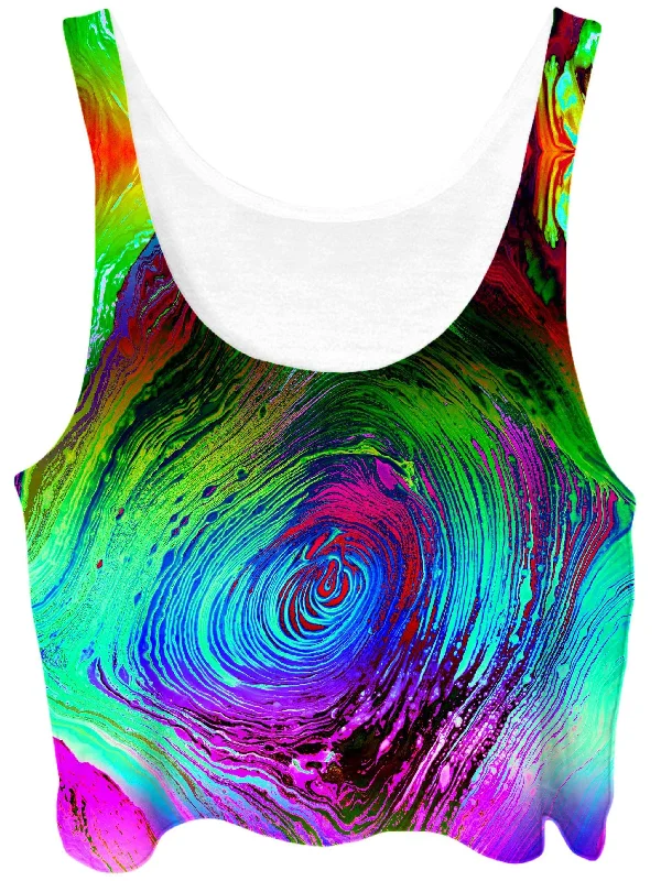 Rainbow Vortex Crop Top