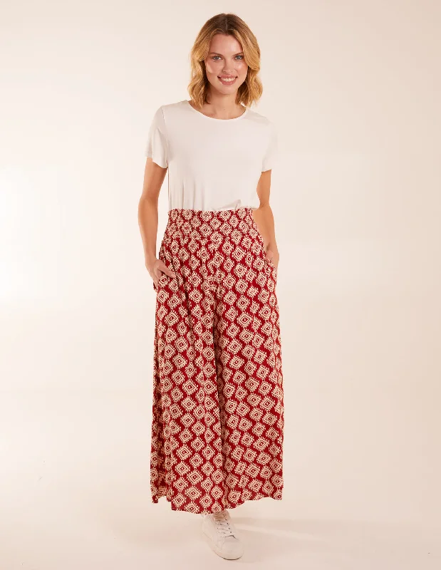 red-shirred-waist-wide-leg-aztec-trouser