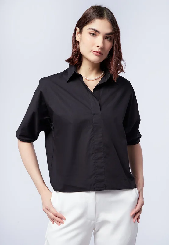 Regular Fit Short Sleeve Blouse