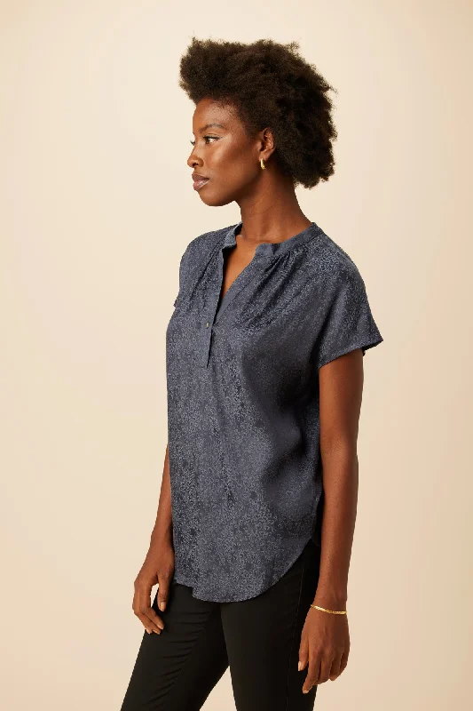 renata-cupro-viscose-jacquard-blouse-midnight-blue