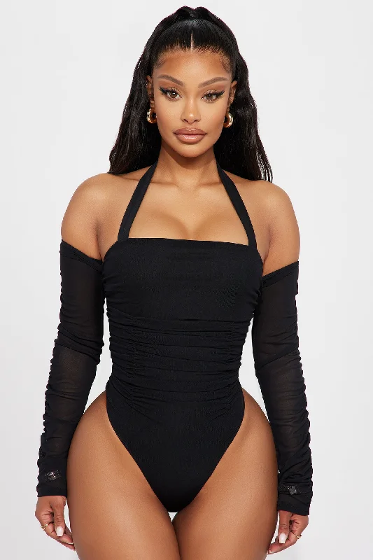 Replacing You Mesh Bodysuit - Black