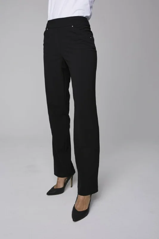 Roz & Ali Secret Agent Pull On Tummy Control Pants Cateye Pockets with Rivets - Average Length