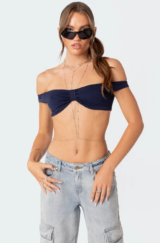 Renata Off Shoulder Crop Top