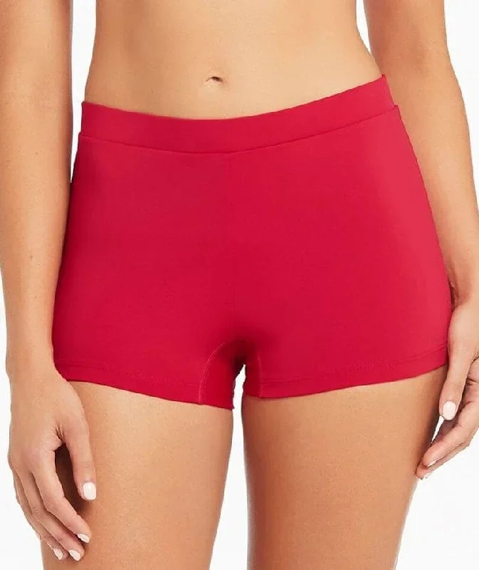 Sea Level Eco Essentials Katie Boyleg Swim Pant - Red