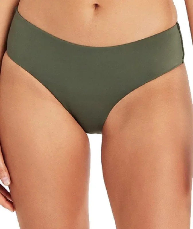 Sea Level Eco Essentials Mid Bikini Brief - Khaki