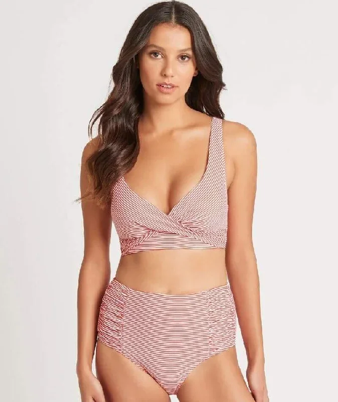 sea-level-positano-stripe-gathered-side-high-waist-brief-orange