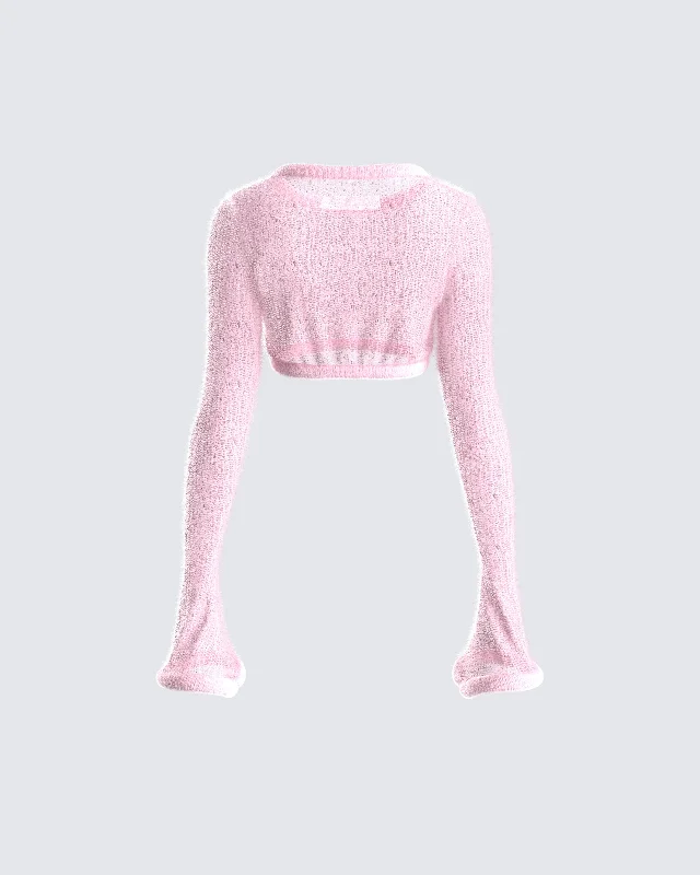 senga-pink-cropped-sweater-top