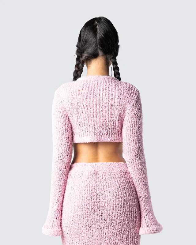 senga-pink-cropped-sweater-top