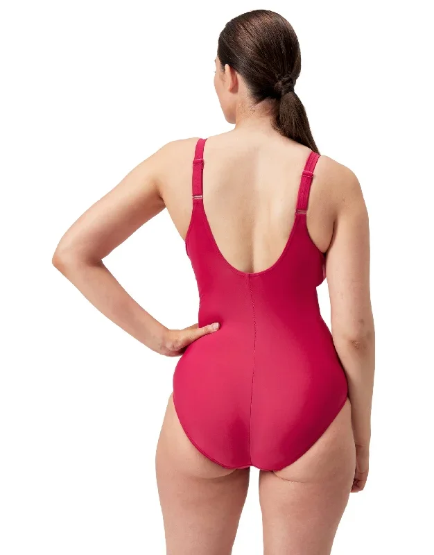 shaping-cross-knot-swimsuit-magenta