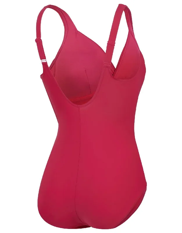 shaping-cross-knot-swimsuit-magenta