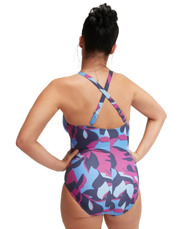 shaping-print-v-neck-swimsuit-blue-pink