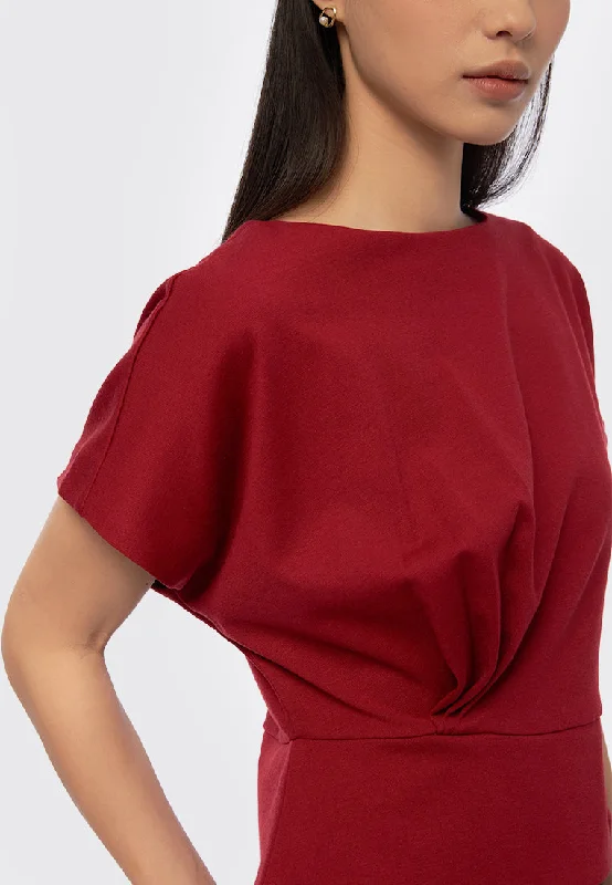 short-sleeves-blouse-with-drapery-24g043-dark-red