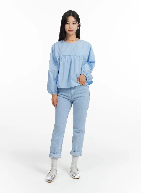 solid-round-neck-long-sleeve-blouse-of420