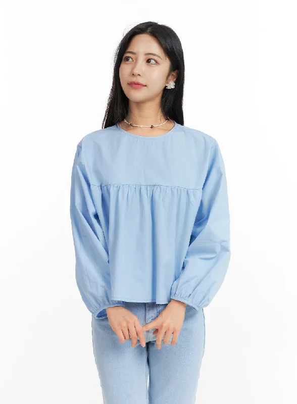 solid-round-neck-long-sleeve-blouse-of420