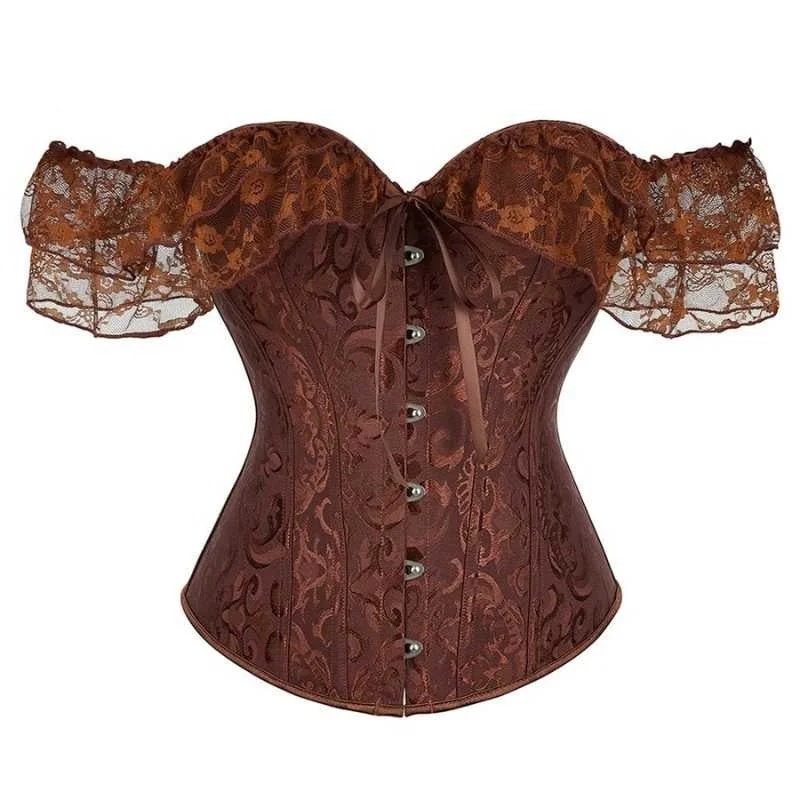 Steampunk off shoulder corset