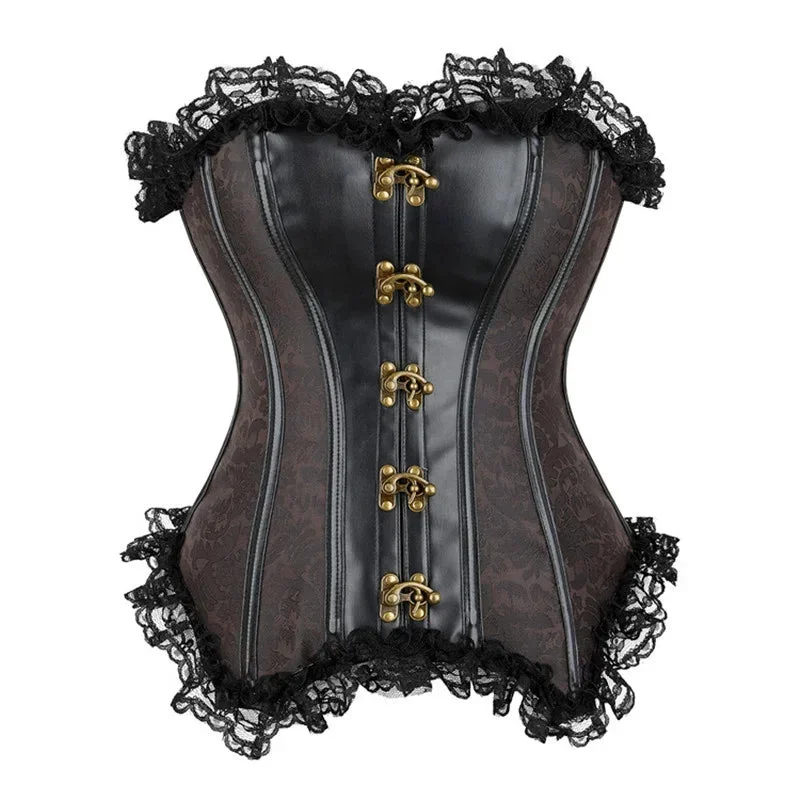 Steel bone Steampunk corset