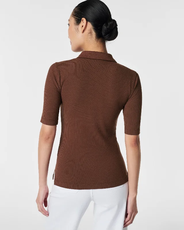 stretch-rib-polo-top