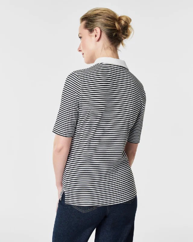 stretch-rib-striped-polo-top