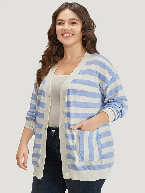 striped-button-down-patched-pocket-cardigan