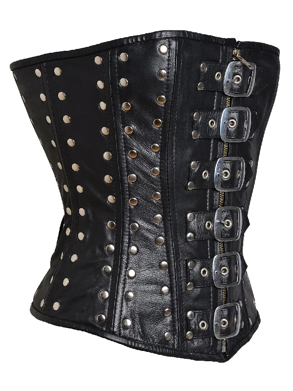 studded-leather-overbust-corset