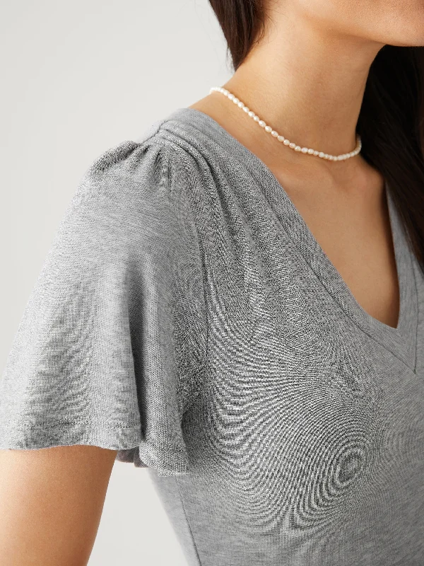 tencel-wool-v-neck-ruffle-sleeve-tee