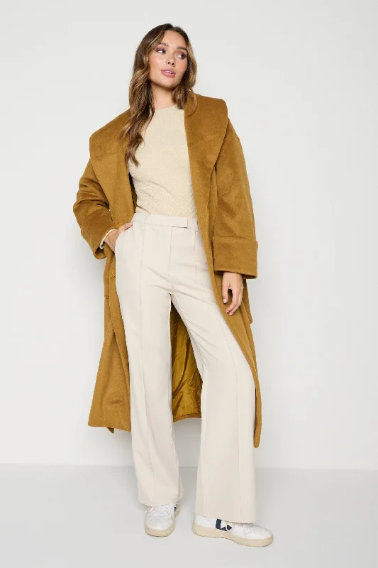 Verona Wrap Coat - Brown