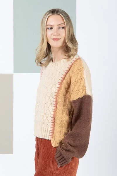 very-j-color-block-cable-knit-long-sleeve-sweater