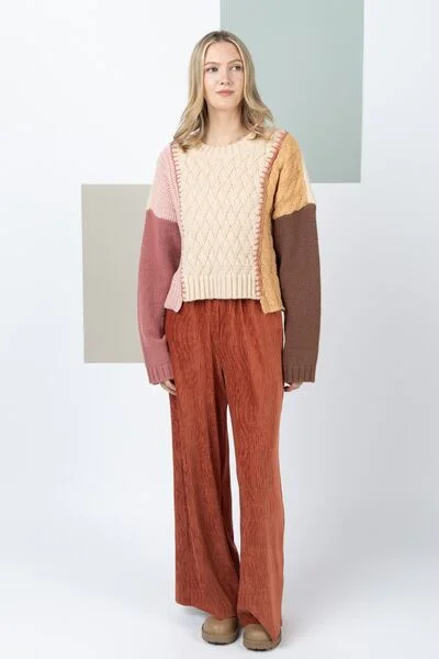 very-j-color-block-cable-knit-long-sleeve-sweater