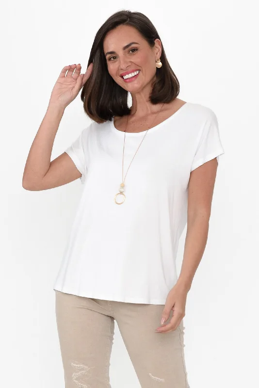 Eadie White Bamboo Top