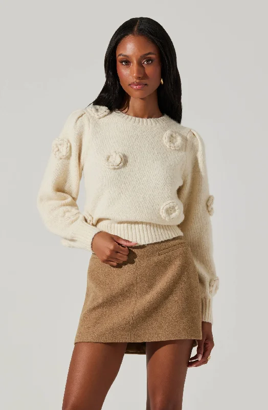 Wilessa Flower Sweater