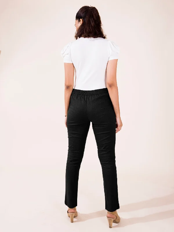 women-solid-black-mid-rise-linen-pencil-pants