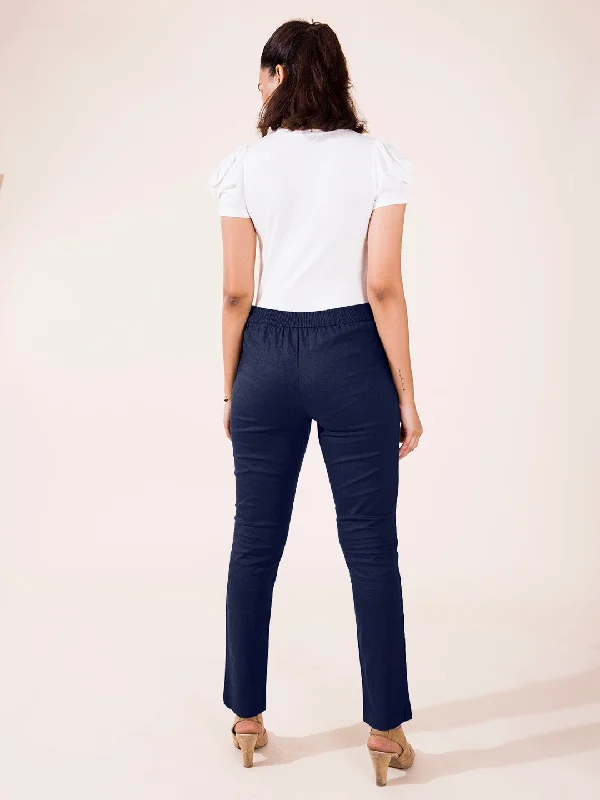 women-solid-navy-mid-rise-linen-pencil-pants