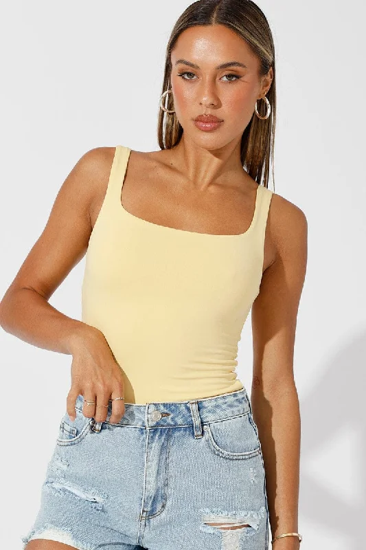 Yellow Supersoft Top Sleeveless