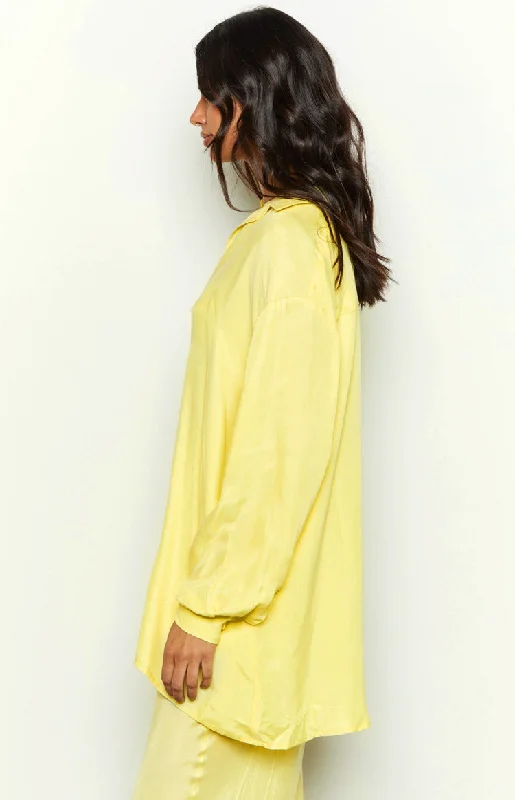 zariah-yellow-cupro-button-up-shirt